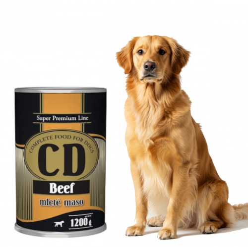 Delikan CD Beef - mokra karma dla psa 1200g